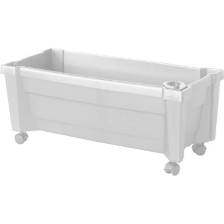 KHW Pflanzkübel Calypso mit Bewässerungssystem, auf Rollen, 79x35x33 cm, UV-beständig, Wasserreservoir 8 l – Bild 3