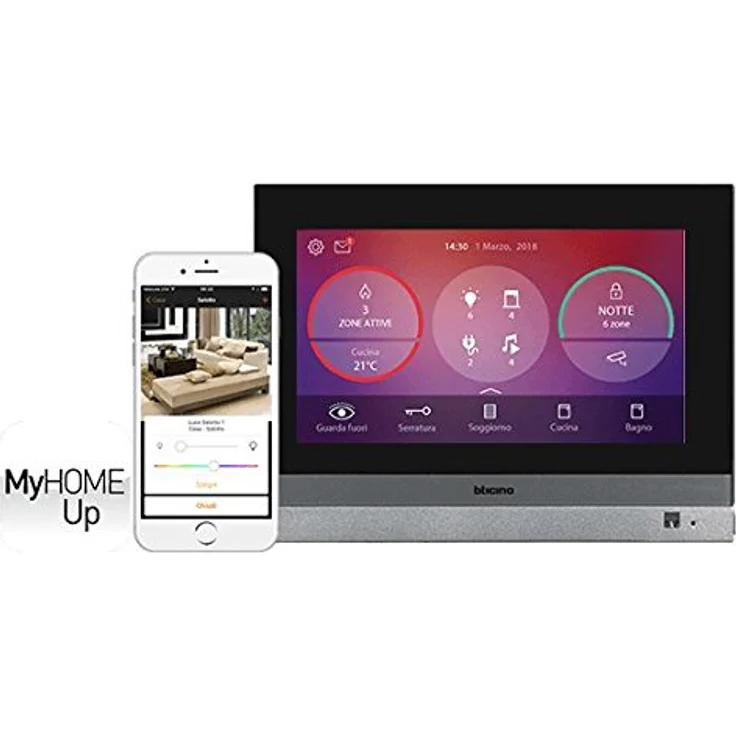 Bticino, 7" Video-Hausstation mit Touchscreen Monitor, MyHOME Zentrale mit WLAN/LAN und Smartphone Anbindung, 3488 – Bild 5