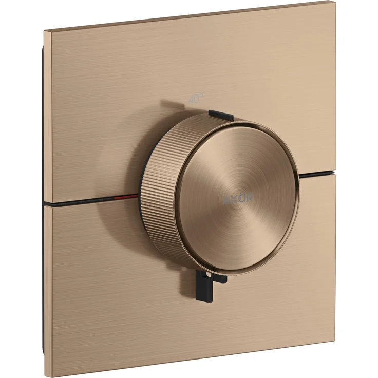 hansgrohe AXOR ShowerSelect ID Thermostat, Highflow Unterputz-Duscharmatur, eckig mit Temperatur- und Volumensteuerung