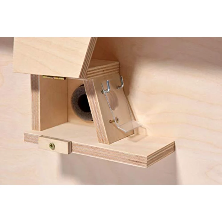 Luxus-INSEKTENHOTELS 28275e Großer Hummelnistkasten - Hummelhaus aus Holz - Hummelkasten inkl Nistmaterial - Hummelhotel mit Bitumendach - Insektenhotel - Natur - 51 x 43 x 36 cm - Preisvergleich – Bild 2