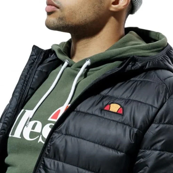 Ellesse Steppjacke Lombardy L (1-St), Arbeitsjacke in 100% Mikro-Polyester, Steppeinsätze, verdeckte Taschen und Kapuze, gesticktes Semi-Palla und ellesse-Logo, blau – Bild 2