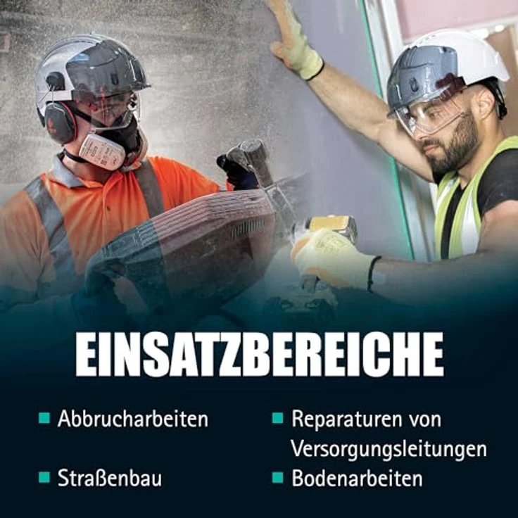EVO VISTALENSTM Sicherheitshelm mit integrierter Schutzbrille - Weiß-Smoke (JSP AMB170-005-F00) – Bild 13