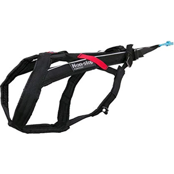 Non-Stop Dogwear Dog Copenhagen Canicross-Geschirr Free Motion T8, für maximale Komfort und Zugkraft im Canicross, schwarz