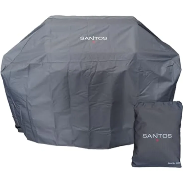 SANTOS Grillabdeckung Anthrazit - Premium Gasgrill-Abdeckhaube - Schutz vor Witterung & Verschmutzung - 155,5x65x130​cm