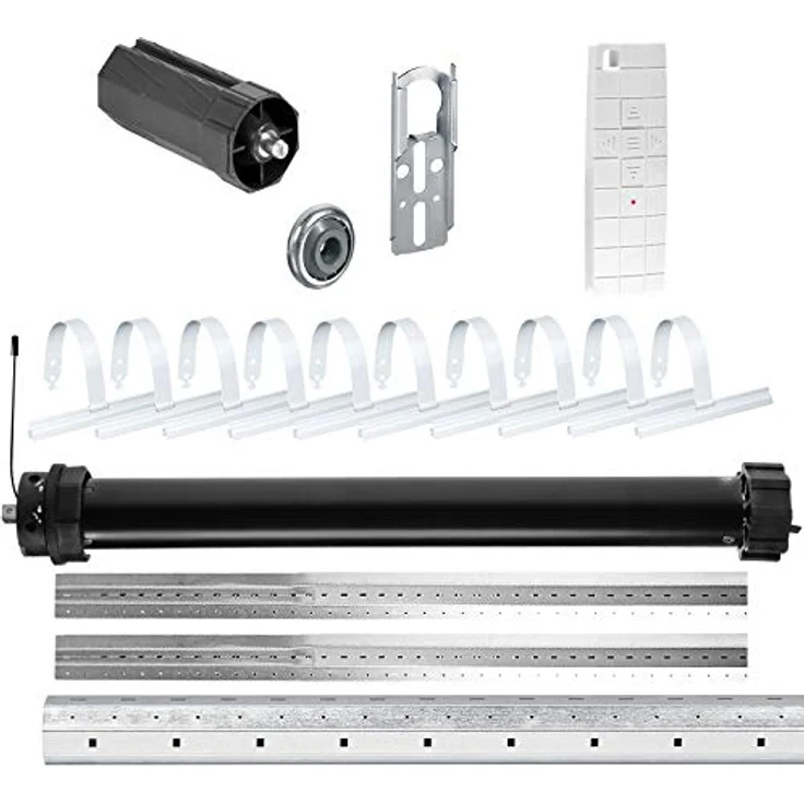 NOBILY Rolladen-Komplett-Set PR5 40Nm, mechanischer Funkmotor für 60mm Achtkantwelle, Mechanik-Set, Gesamtlänge bis 3,50 Meter, Zugkraft 90kg – Bild 1