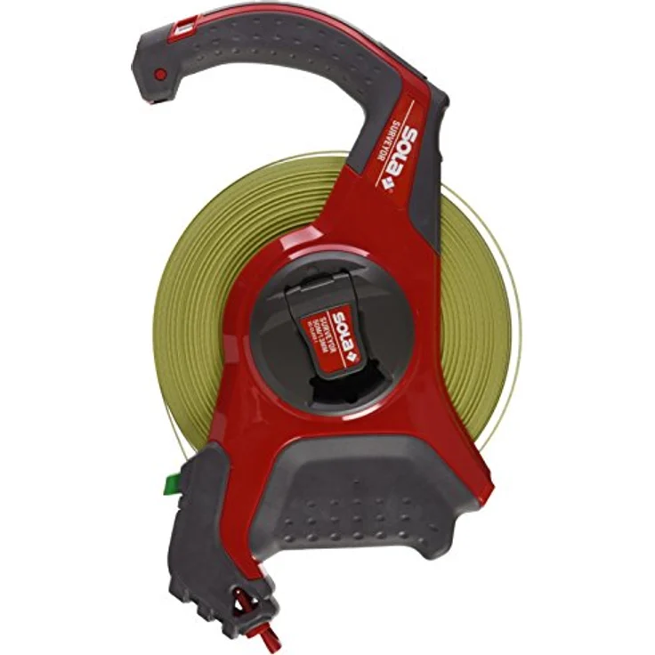 Sola SOLA SURVEYOR C, Maßband 50m / 13mm mit TUFCOTE® Beschichtung in gelb, Genauigkeitsklasse I, Multifunktions-Endhaken, resistent gegen Feuchtigkeit und Chemikalien – Bild 1