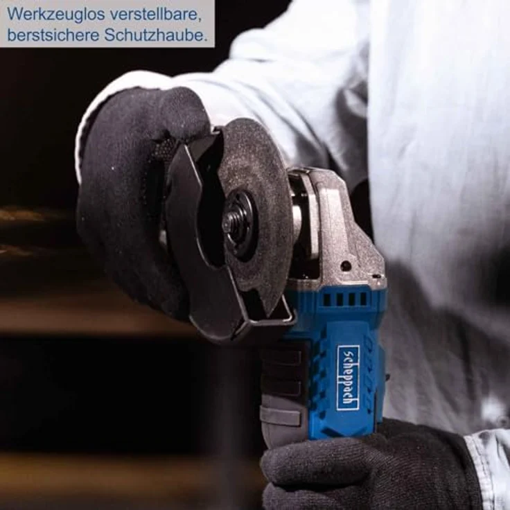 Scheppach IXES 20V Akku-Winkelschleifer C-AG125-X, 125 mm Scheibendurchmesser, ohne Akku, Softstart und Überlastschutz – Bild 5