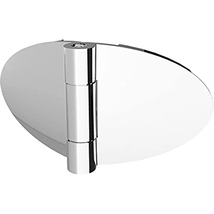 Schulte Duschabtrennung faltbar für Badewanne, 113 x 140 cm, 5 mm ESG-Glas klar, Chromoptik, Oval Scharnier, einfacher Aufbau – Bild 5