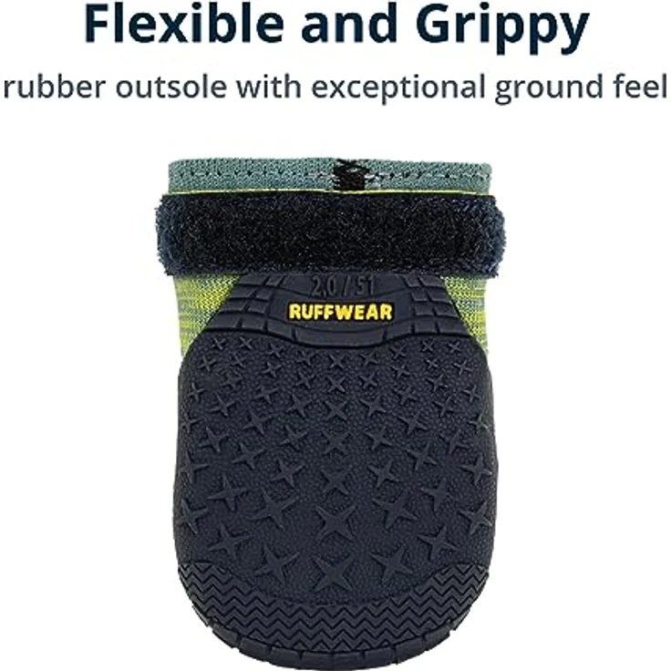 RUFFWEAR Hi & Light Dog Shoes, Pair, Premium Dog Boots, Breathable Grip Trail Shoes, 7cm, River Rock Green – Bild 4