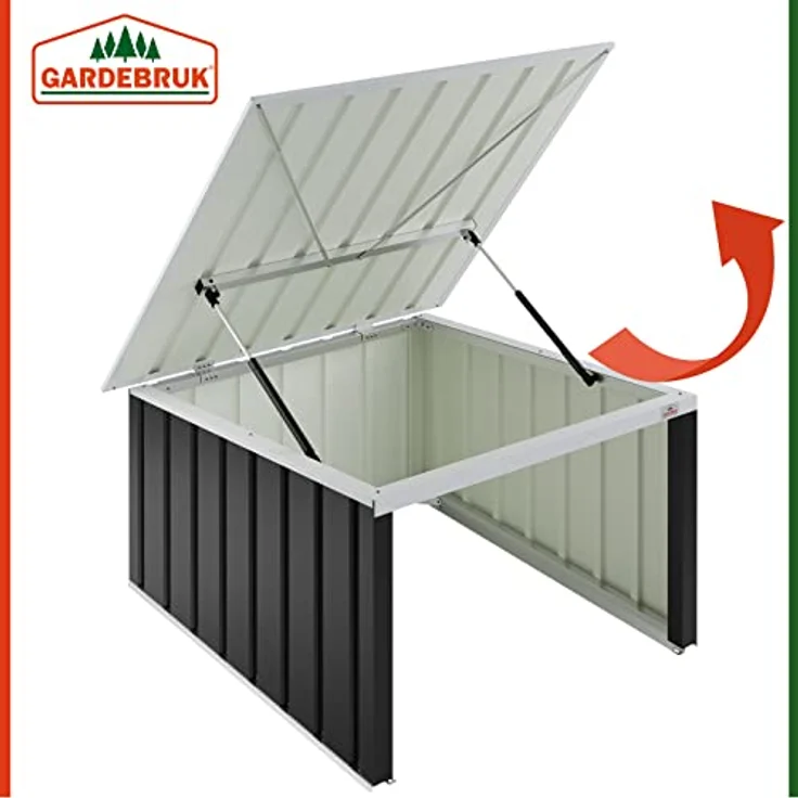 Gardebruk Mähroboter Garage Metall Wetterbeständig Kabelführung 4x Erdanker Carport Rasen Garten 4251776601922 – Bild 6
