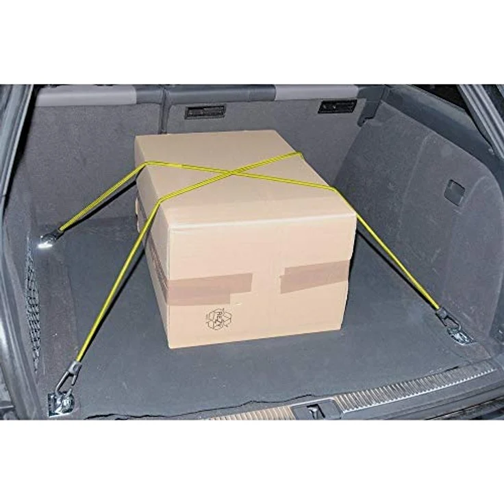 wolfcraft 2 Spanngummis 3292000 100 cm Kunststoffhaken mit Metallkern, stabil und materialschonend – Bild 3