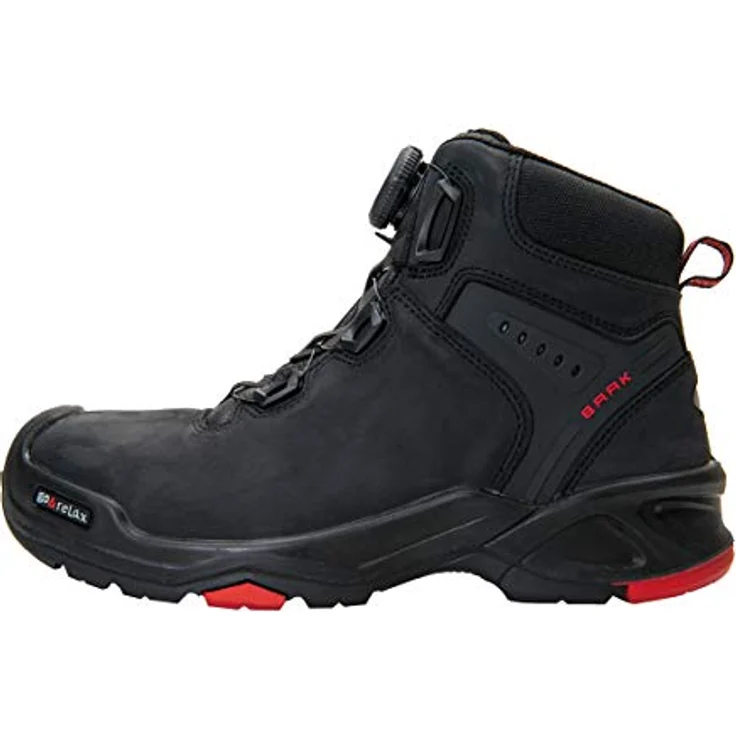 Baak Sicherheitsstiefel Braxton Gr.43 schwarz/rot Leder S3 SRC HRO EN20345 mit BOA® Fit System – Bild 4
