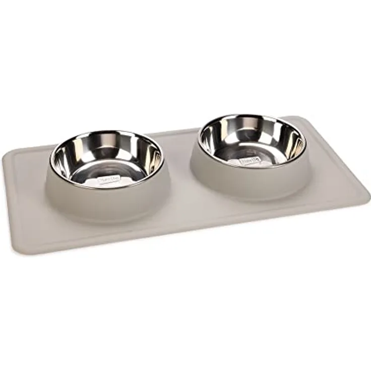 Karlie Silikon INOX Dinner Set Dex 700 ml Weiss 2 x 350 ml