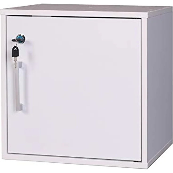Möbeltresor Malin Safe mit Schlüssel weiß HTI-Line