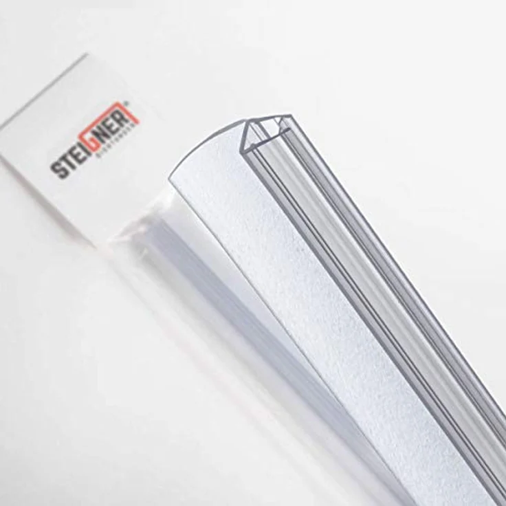 STEIGNER Duschdichtung, 30cm, Glasstärke 3,5/4/ 5 mm, Gerade PVC Ersatzdichtung für Dusche, UK04 – Bild 5