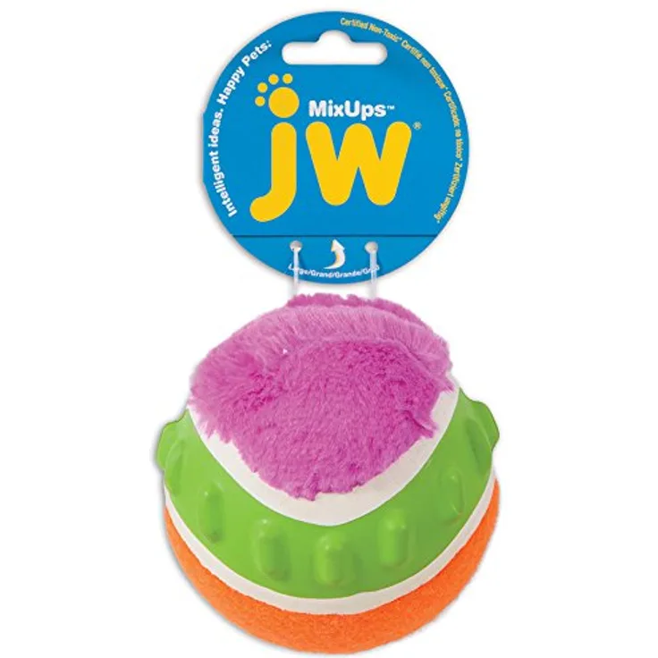 JW JW31029 Hundespielzeug Mixups Ribbed Ball, L, 10 cm