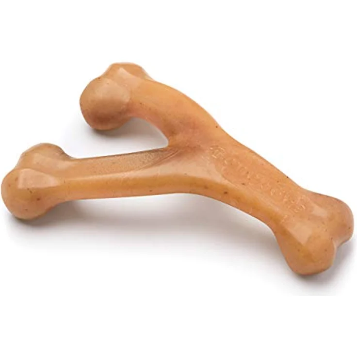 Benebone Wishbone Echter Huhn Medium Langlebiges Hundekauspielzeug für Aggressive Kauer – Bild 1