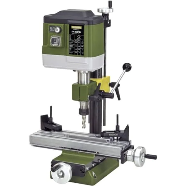 Proxxon FF 250/BL, Tischbohrmaschine mit 230 V-Direkteinspeisung, hoher Drehmoment, ER 16-Spannzangen, Kreuztisch aus Stahl – Bild 2