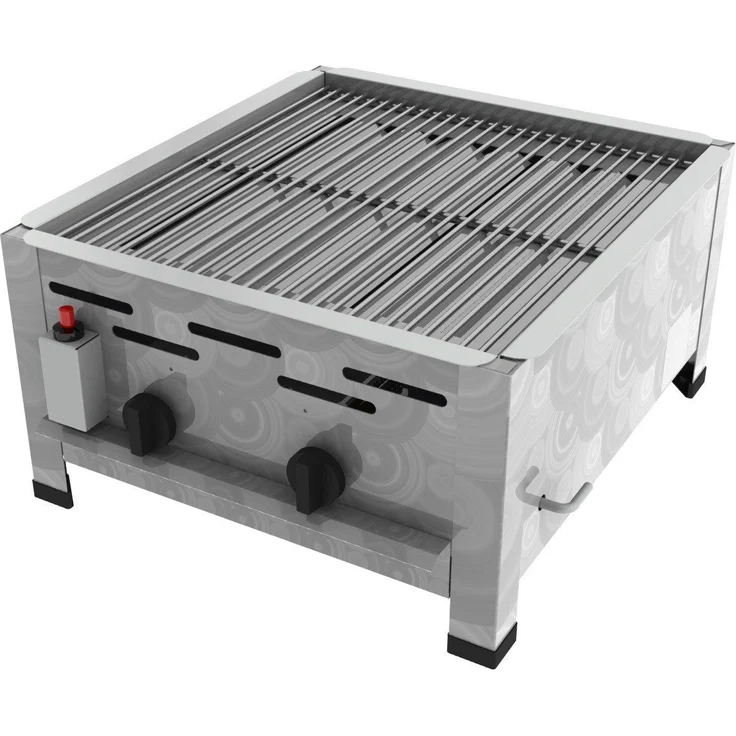 ChattenGlut Gasgrill ChattenGlut Gastrobräter 9kW mit Rost, BxTxH: 480x530x270 cm, Edelstahl, Made in Germany, Piezozündung, Flammüberwachung – Bild 1