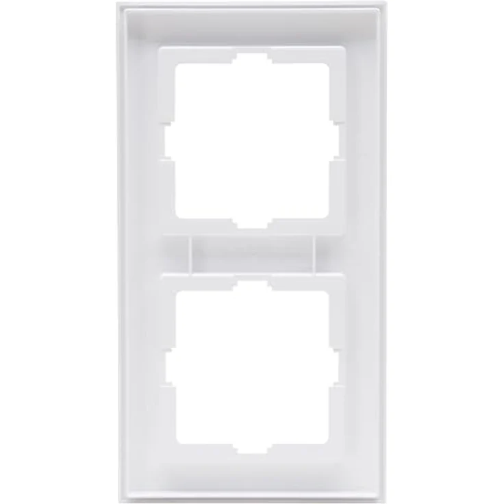 Kopp Athenis 2-fach Abdeckrahmen, arktis-weiß, matte Oberfläche, IP 20 – Bild 4