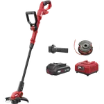 SKIL 0231 AA Rasentrimmer, bürstenlos, 25 cm Schnittbreite, drehbarer Kopf, Kantenschneider, Teleskopstiel