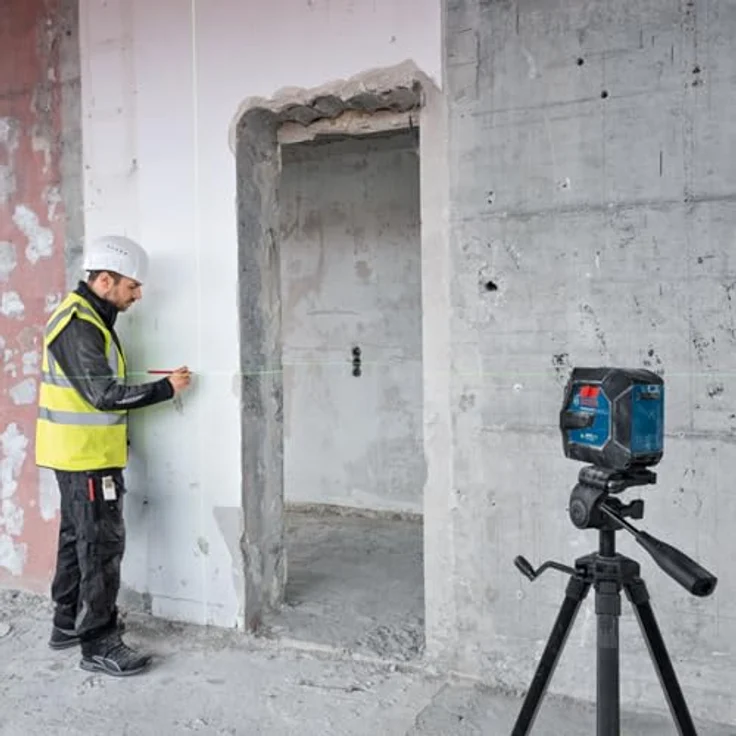 Bosch Professional GLL 20-22 G (C) Linienlaser mit IP65-Schutz und Dual Power Source, robustes Gehäuse und U-Form Laserfenster – Bild 7