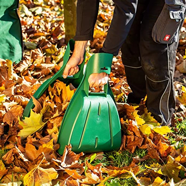Laubgreifer 2 teilig Laubschaufel Laubsammler Gras- u. Laubrechen UPP – Bild 9
