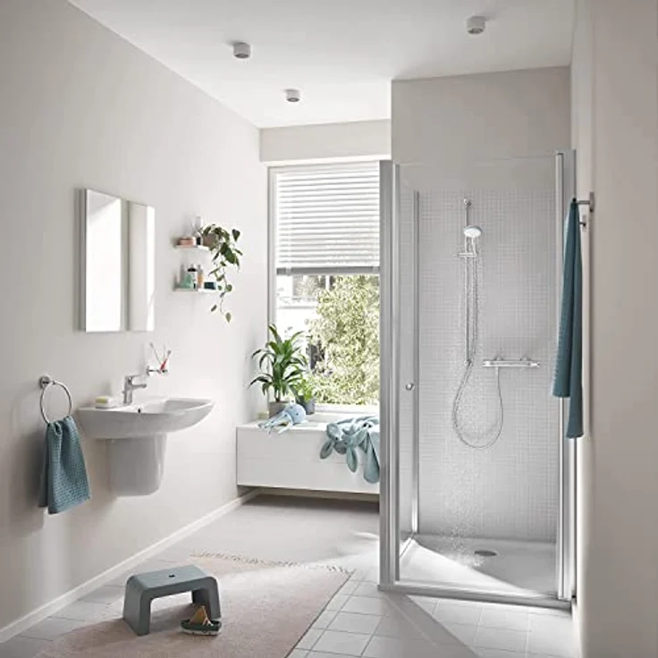 GROHE Precision Flow - Thermostat-Brausebatterie (wassersparend, Sicherheitssperre bei 38°C, langlebige Oberfläche), chrom, 34840000 – Bild 2