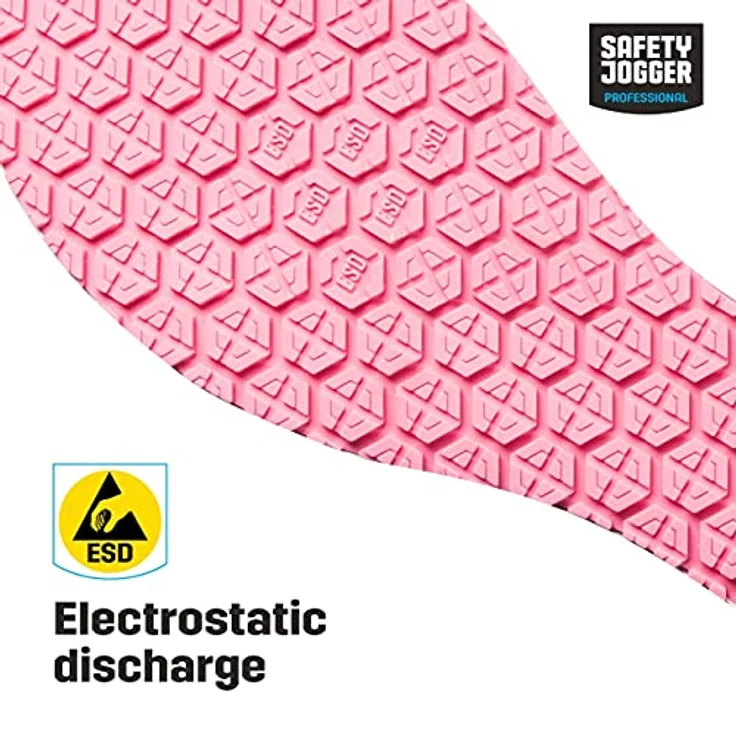 Safety Jogger Berufsclog Dany OB, ESD-zertifiziert, rutschfest, atmungsaktiv, fuchsia, Größe 37 – Bild 3