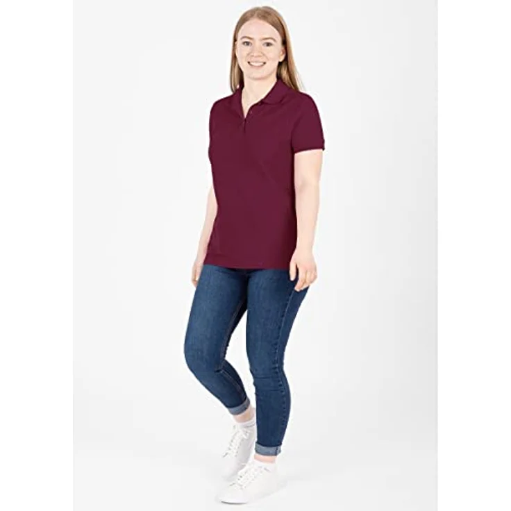 JAKO Herren Polo Organic Shirt, klassisches Piqué, 100% Bio-Baumwolle, Rot, (3XL) – Bild 5