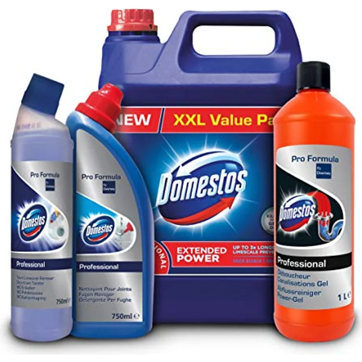 Domestos Professional 100866809 Original Hygienereiniger mit Aktivchlor für Reinigung, Bleiche, bakterizid und fungizid, 5 L – Bild 2