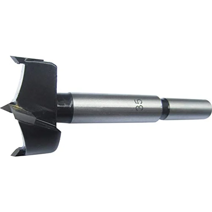 FORTIS Kunstbohrer HW 30mm, Fräser mit zentrierter Spitze und 2 Vorschneidern für Hartholz und Pressplatten, in Kunststoffbox – Bild 1