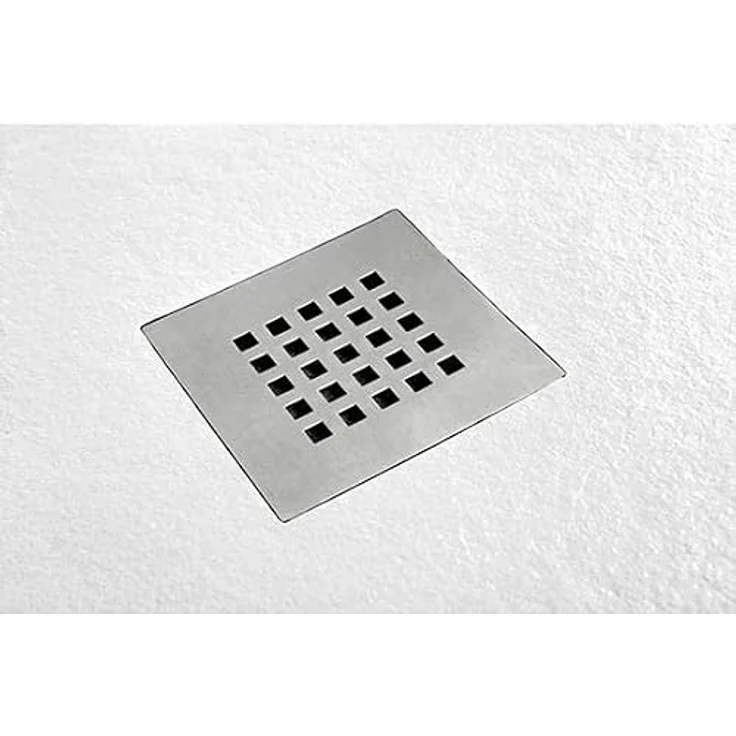FRASCIO NEW TECNOLOGY Duschwanne Vulcano Line, 85 x 100 cm, rutschfeste Oberfläche, weiß mit Abfluss – Bild 2