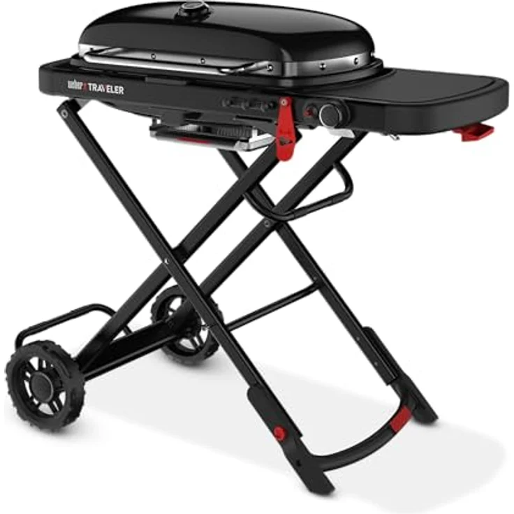 Weber-Stephen, Gasgrill, Weber Traveler Stealth Edition schwarz – Bild 4