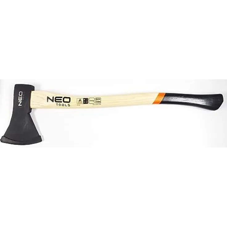 NEO TOOLS Axt 1250 g, Hickory-Schaft, zonenweise gehärtete Schlagfläche für vielseitigen Einsatz – Bild 2