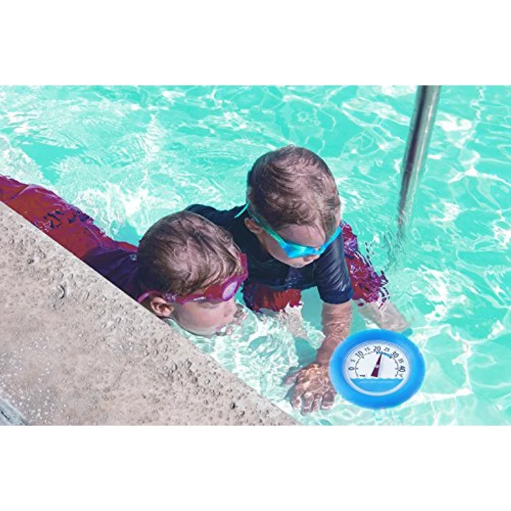 TFA Dostmann Poolwatch analoges Schwimmbadthermometer, 40.2007, geeignet für Schwimmbad und Teich, (L) 200 x (B) 200 x (H) 350 mm – Bild 2