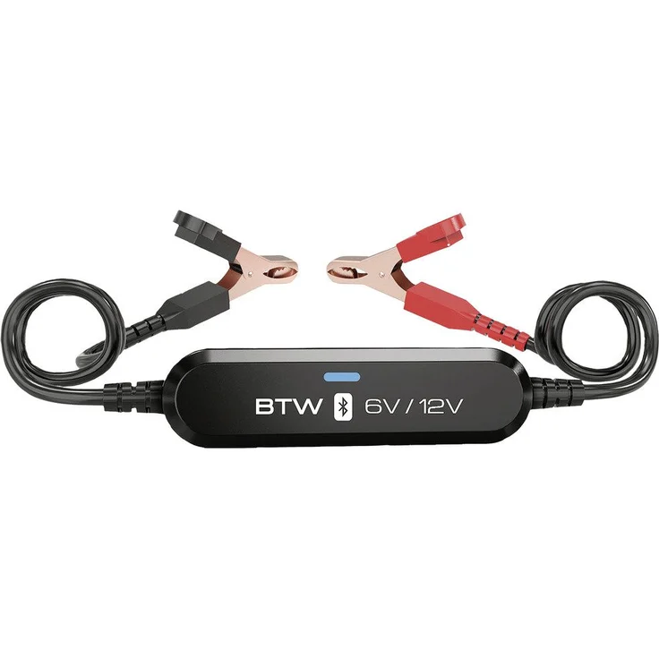 Toolit Batterietester BTW Kfz-Batterietester 6 V, 12 V Bluetooth, 2000 Datensätze, schwarz – Bild 1