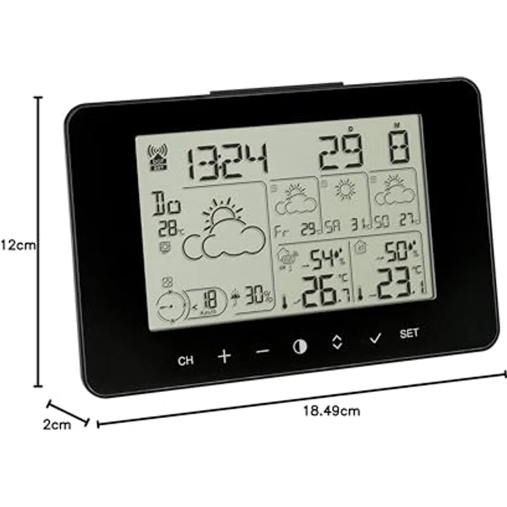 TFA Dostmann 35.1156.01 Funk-Wetterstation Vorhersage für 4 Tage – Bild 9