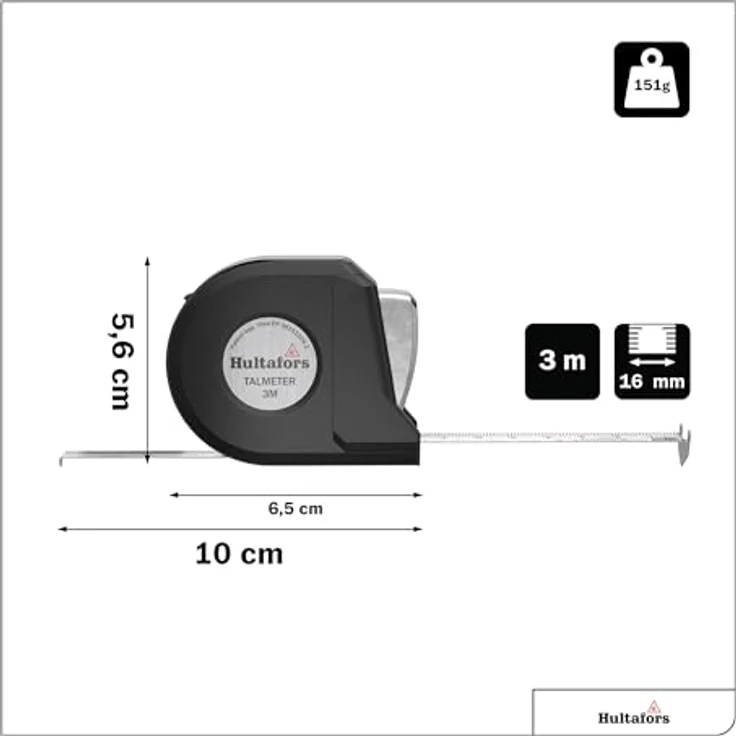 Hultafors Talmeter - Bandmaß - 3m – Bild 2