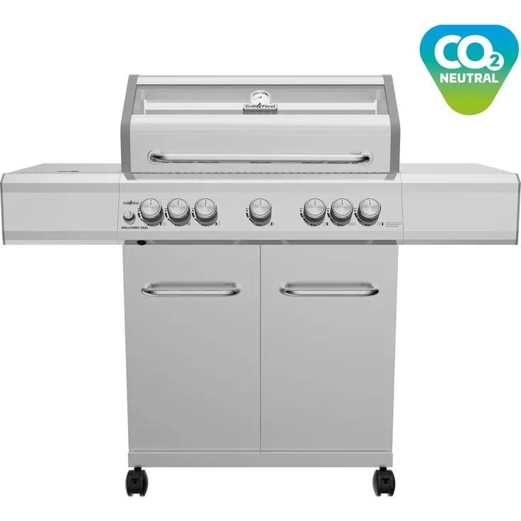 Grillfürst Gasgrill Grillfürst G521G 5-Brenner Edelstahl mit Hochtemperaturbrenner
