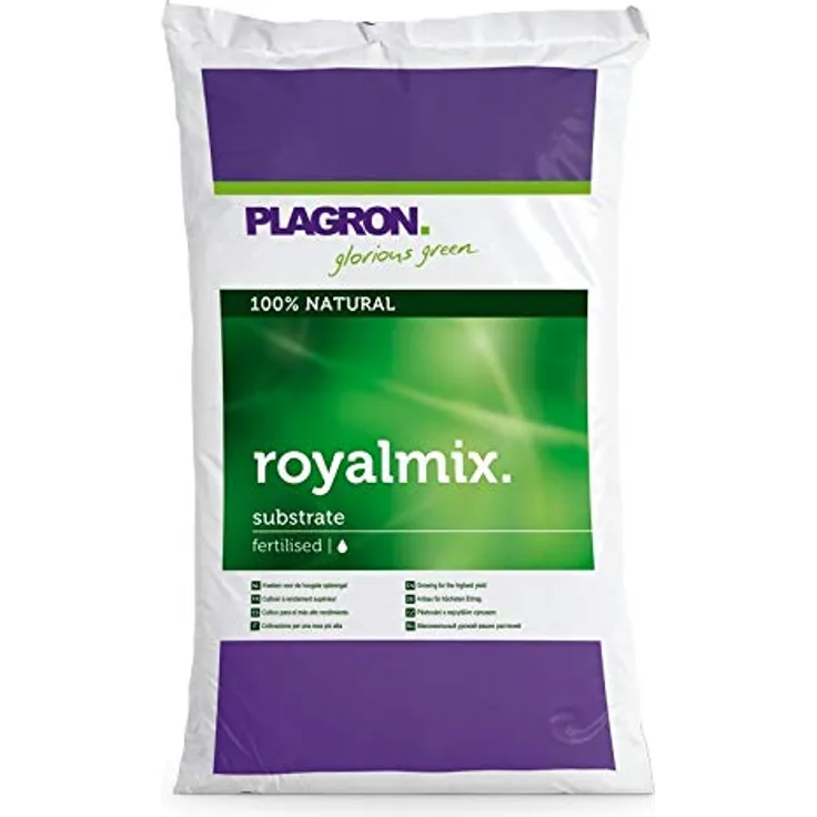 Plagron Royalmix 50L, Hochwertige Pflanzenerde mit optimaler Torfmischung und Perlit für höchsten Ertrag