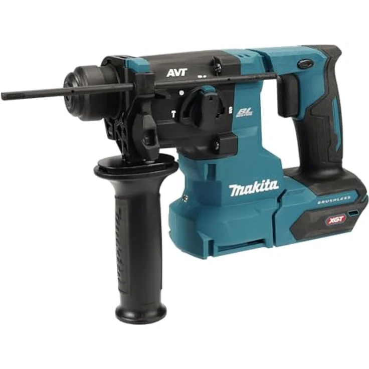 Makita Akku-Bohrhammer HR010GD201 - Akku-Bohrhammer - blau/schwarz, Anti-Vibrations-Technologie, SDS-PLUS-Aufnahme – Bild 5