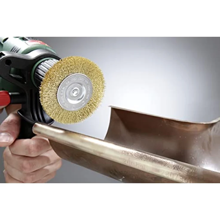 KWB Scheibenbürste, Messingdraht, gewellt, Durchmesser 75 mm - 609310 – Bild 5