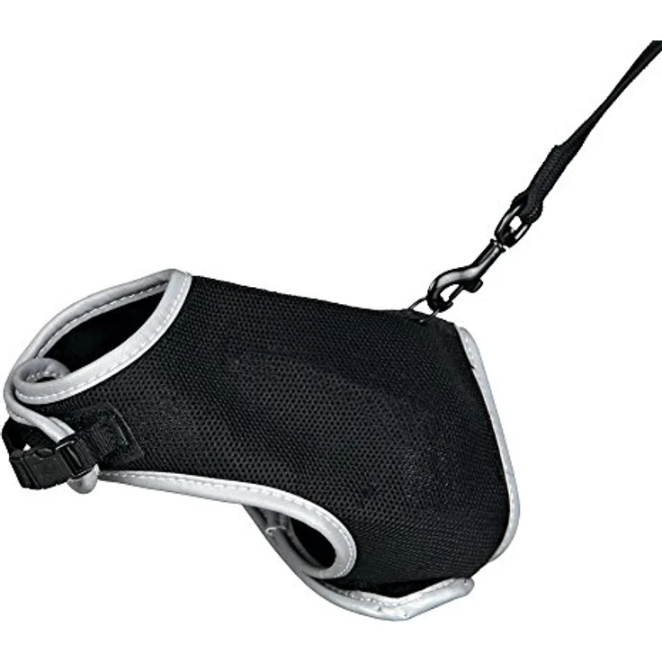 Trixie 41895 Softgeschirr mit Leine, Katze, XL, 36–54 cm, 1,20 m, schwarz – Bild 2