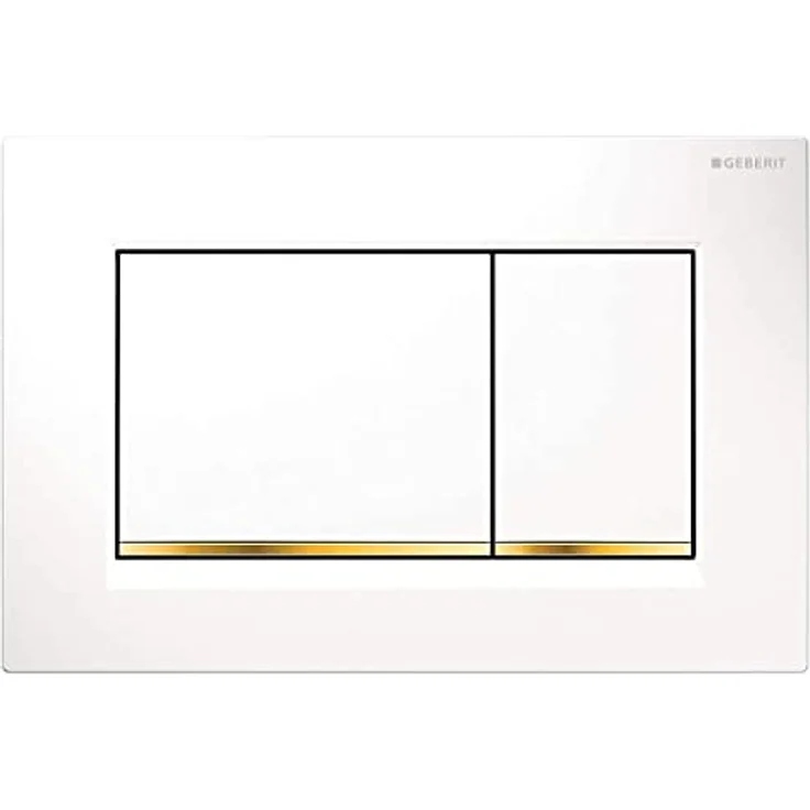 geberit-bouton Schieber 115,883. KK. 1 sigma30 Doppel Jagd weiß/gold/weiß – Bild 1
