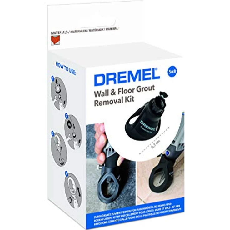 DREMEL DREMEL Vorsatzgerät zum Entfernen von Fugenmörtel bei Wand- und Bodenfliesen 568 - 26150568JB – Bild 3