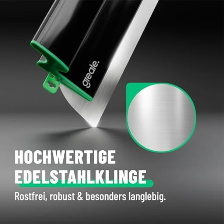 greate Flächenspachtel 600mm, Ergonomischer Glättspachtel mit Edelstahlklinge für ansatzfreies Spachteln im Trockenbau – Bild 4