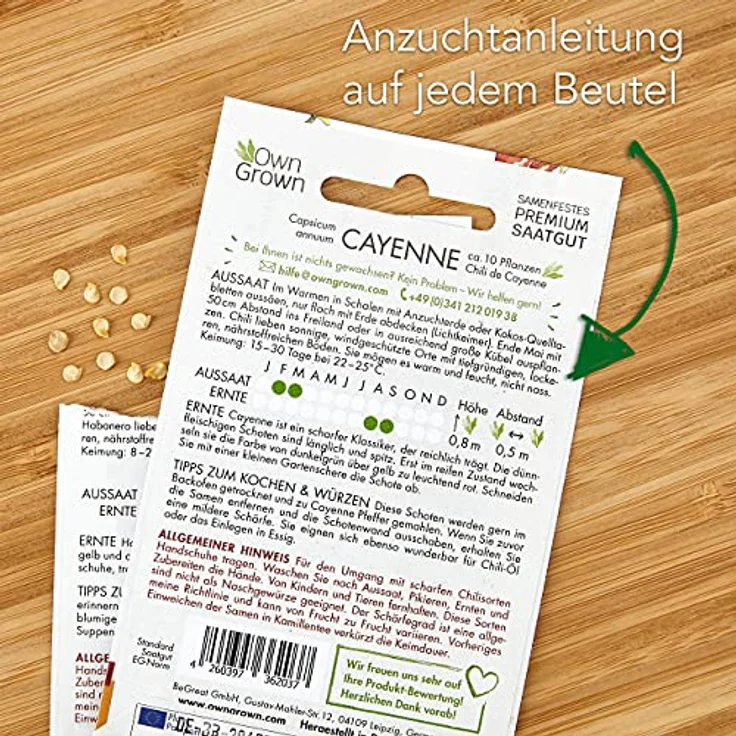 Chili Samen Set Mit 8 Sorten Chilisamen Für Garten Und Balkon Chilisortiment – Bild 6