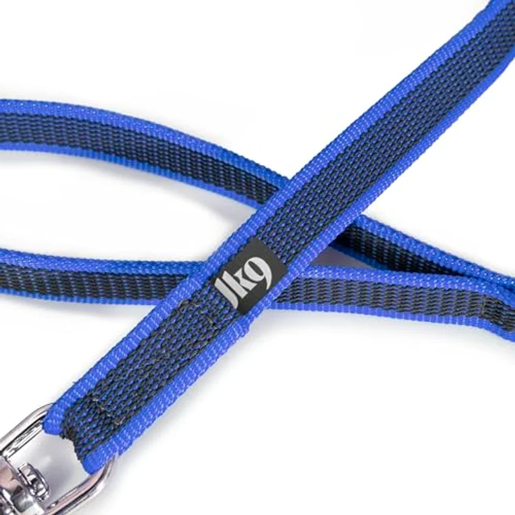IDC Color & Gray gumierte Leine, 20 mm x 1 m mit Schlaufe, Blau-Grau – Bild 3