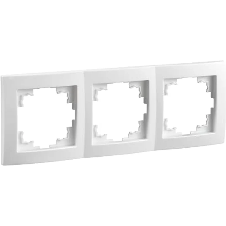 McPower FLAIR Rahmen 3-Fach, mattweiß, quadratischer Kunststoffrahmen für Schalter-Serie FLAIR – Bild 3